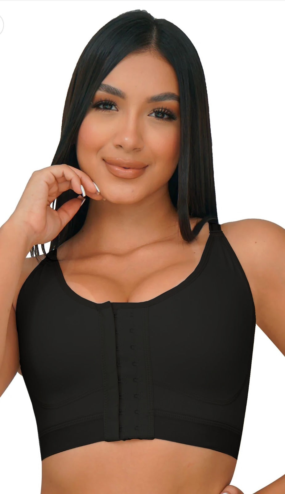 Women Post Surgery Recovery Adjustable Hooks Posture Corrector Front  Closure Post Surgical Shapewar Bra with Breast Support Band - China Fajas  Colombianas Bra and Shaper Bra price